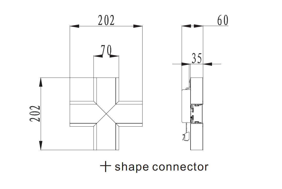 STL288 Sammenkædelig forsænket LED lineær belysning STL288-X- 4000