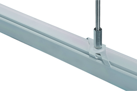 Kit de suspensión de barra de iluminación de riel - Powergear ™ PRO-EZ0447 (Acabado: Negro / Blanco)