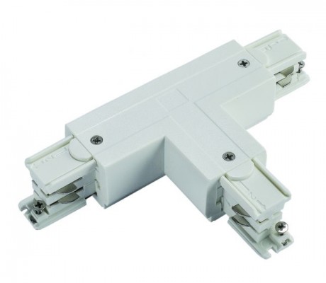 Conector T 3 Circuit Track Lighting - Powergear ™ PRO- 0436 (Acabamento: Preto / Branco)