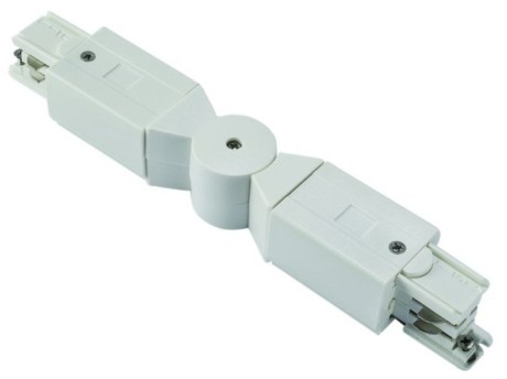 Justerbar konnektor 3 Circuit Track Lighting - Powergear ™ PRO-M435 (finish: sort / hvid)