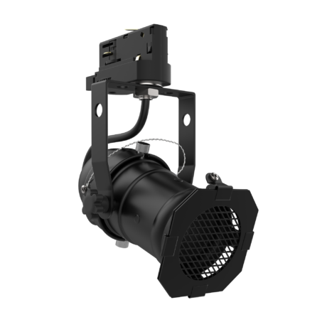 Small GU10 PAR16 Pinspot Theatre Style Track Light Black / White / Silver
