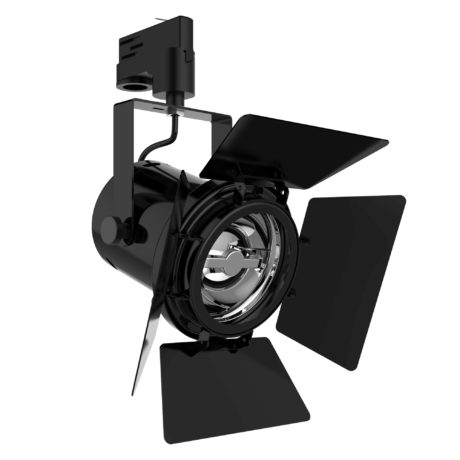 15W Track Light Large Pinspot Black / White