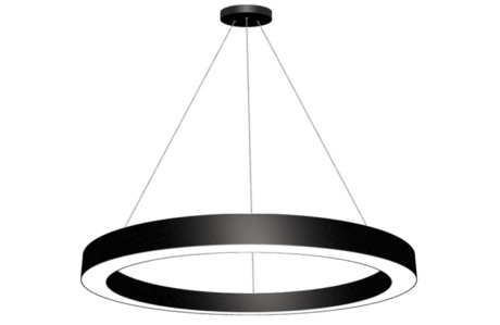 LED Circular Ring Pendant Lighting Black / White / Custom