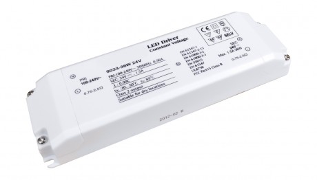 36W 24V Constant Voltage  LED Driver For LED Strip Lights 