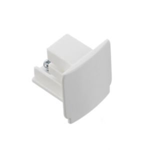 Global Trac Lighting Track End Cap White XTS41-1