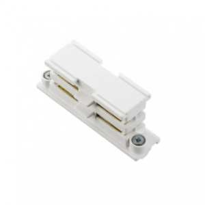 Global Trac Track Lighting Live Coupler White XTS21-1