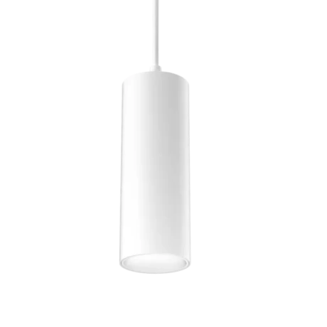 13W Besa Plate Pendant Fixed Spotlight Tubular 60 DALI White / Black