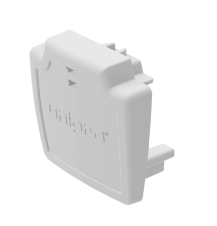 3 Circuit Track Lighting DALI End Cap Unipro CEC3W/CEC3B