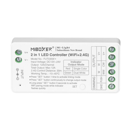Wifi+2.4G 2 in 1 LED Strip Controller - Tuya/Smart Life Control  