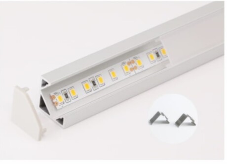 Surface Mounted Corner Profile 18 x 18mm 2m 