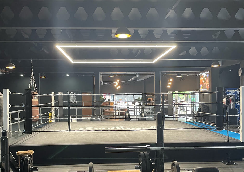 Suspended LED Rectangle Boxing Gym