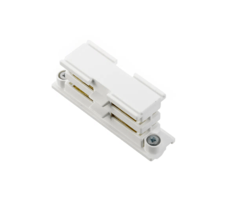 Global Trac Track Lighting Live Coupler White XTS21-1