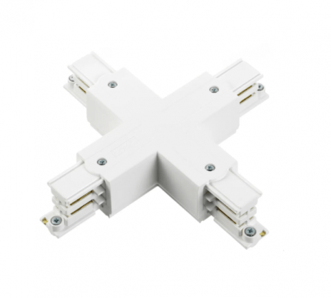 Global Trac X Connector Lighting Track White XTS38-1